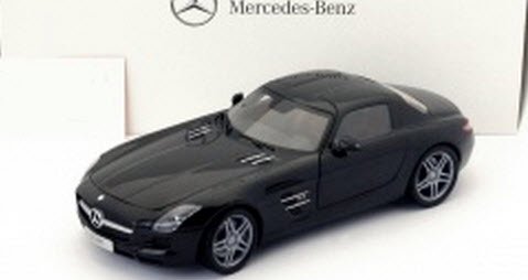 ミニチャンプス B66960042 1/18 メルセデス ベンツ SLS AMG ブラック