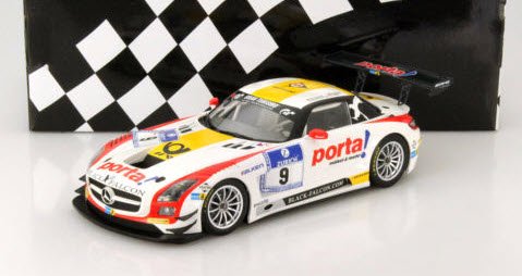 ミニチャンプス 151133109 1/18 メルセデス ベンツ SLS AMG GT3 `BLACK FALCON` ADAC24H  ニュルブルクリング ウィナーズ 2013 - ミニチャンプス専門店 【Minichamps World】