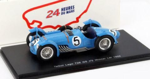 スパーク 43LM50 1/43 Talbot Lago T26 GS No.5 Winner Le Mans 1950