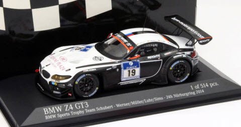 ミニチャンプス 437142019 1/43 BMW Z4 GT3 `BMW SPORTS TROPHY TEAM