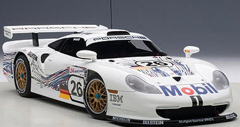 ミニカー1/18 AUTOart ポルシェ 911 GT1 EVO 1997 ル・マン