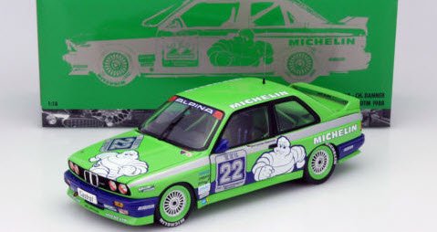 ミニチャンプス 180882022 1/18 BMW M3 ALPINA C.DANNER DOUBLE WINNER ホッケンハイム DTM 1988  - ミニチャンプス専門店 【Minichamps World】