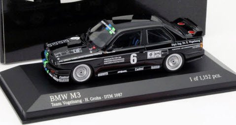 ミニチャンプス 430872006 1/43 BMW M3 (E30) #6 H.GROHS TEAM VOGELSANG DTM 1987 -  ミニチャンプス専門店　【Minichamps World】