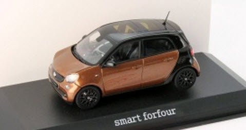 ノレブ B66960295 1/43 スマート Smart forfour W453 ブラウン / ブラック - ミニチャンプス専門店  【Minichamps World】