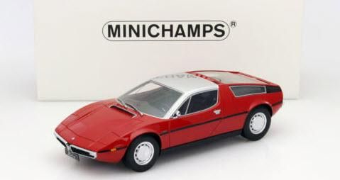 【当店限定販売】 ミニチャンプス 107123721 1/18 マセラティ ボーラ 1970 レッド ミニカー