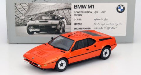 ミニチャンプス 80432411549 1/18 BMW M1 E26 1978-1981 オレンジ BMW