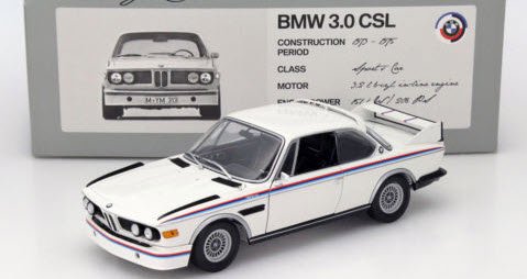 ミニチャンプス 80432411550 1/18 BMW 3.0 CSL 1973-75 ホワイト BMW 