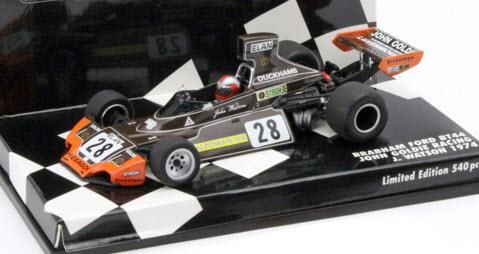 ミニチャンプス 400740028 1/43 ブラバム フォード RT44 #28 J.ワトソン `JOHN GOLDIE RACING` 1974  - ミニチャンプス専門店　【Minichamps World】