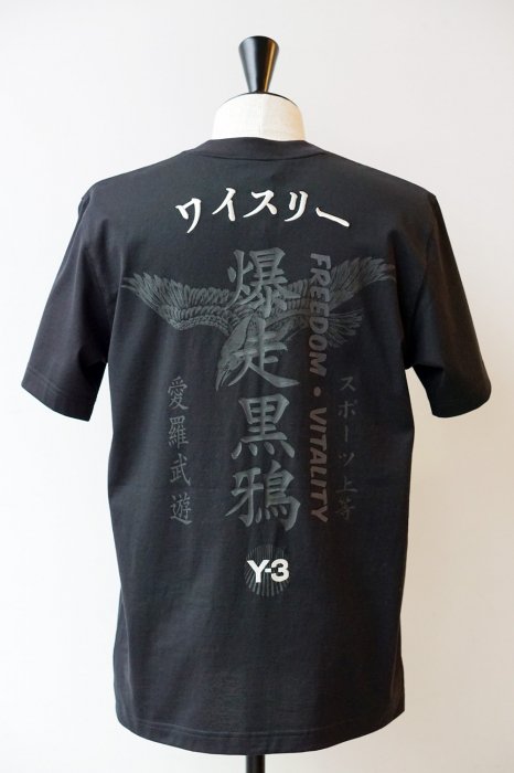 Y-3 通販 Tシャツ ワイスリー 暴走族 Tシャツ 刺繍 ヨウジ ヤマモト