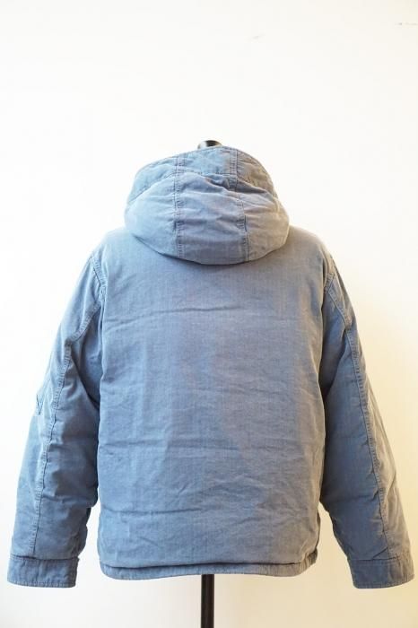 indigo mountain short down parka