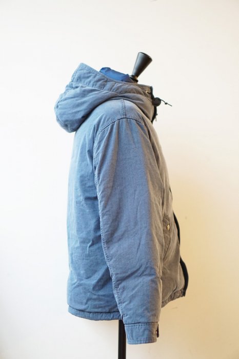 indigo mountain short down parka