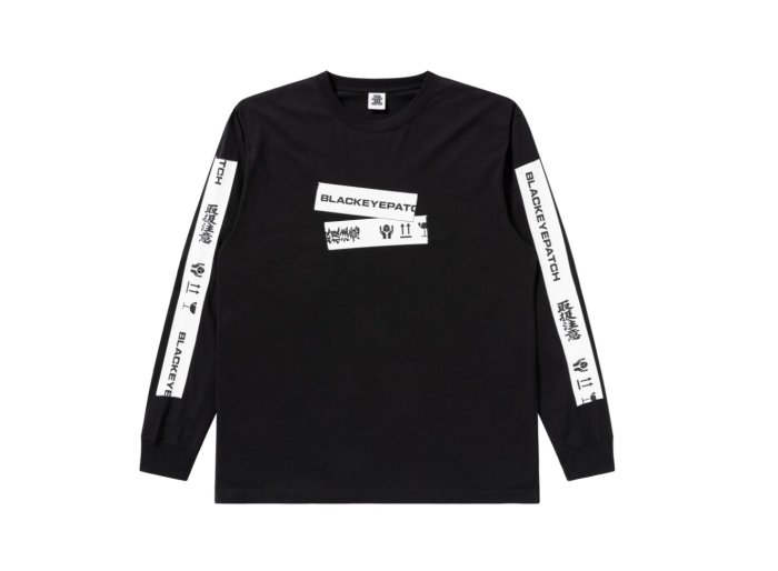 BlackEyePatch (ブラックアイパッチ) HWC TAPED L/S TEE BLACK | ロングスリーブ Tシャツ - und☆star  ONLINE STORE│THE NORTH FACE PURPLE LABEL,MARKAWARE,DAIWA PIER  39,carhartt,HUF,SNOW PEAK正規取り扱い店 メンズ レディース ファッション