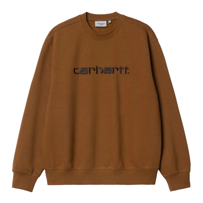 carhartt WIP (カーハートWIP) CARHARTT SWEATSHIRT Deep H Brown / Black [i030546-23f-0d2xx]