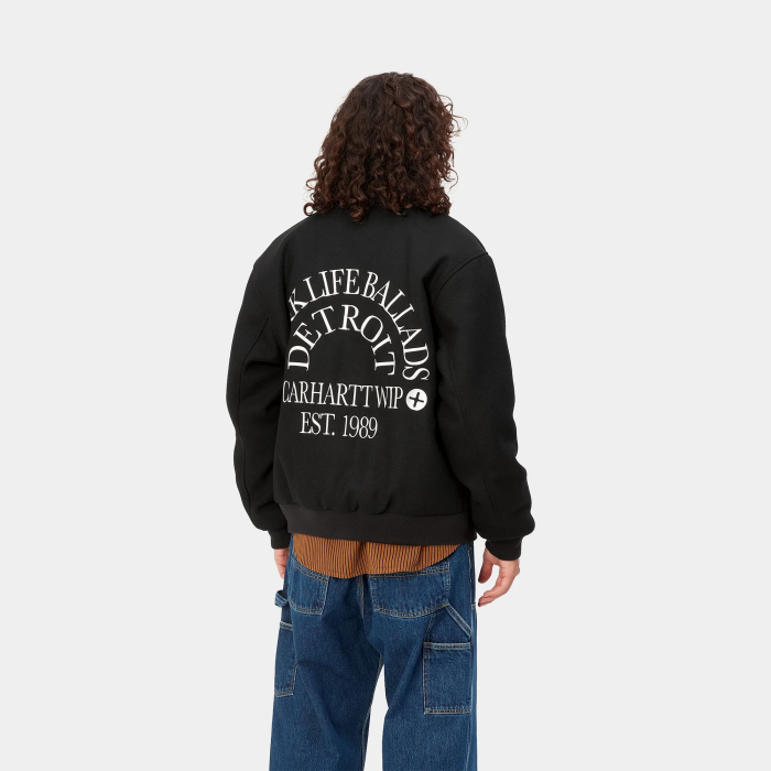 Carhartt WIP I03442807EXXDUSTY 関税送料込 carhartt WIP (カーハート WIP) WORK VARSITY BOMBER Black