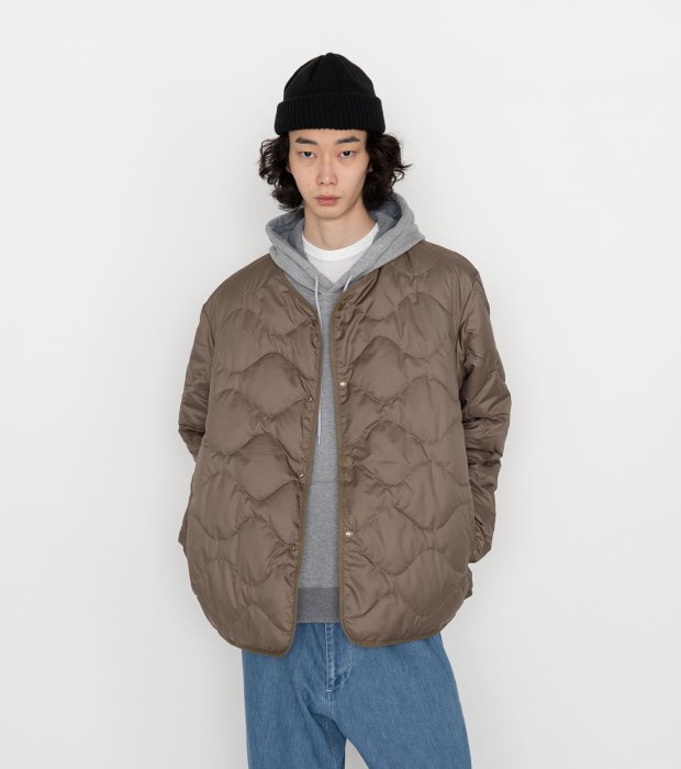 nanamica (ナナミカ) Reversible Down Cardigan KB(Khaki Beige