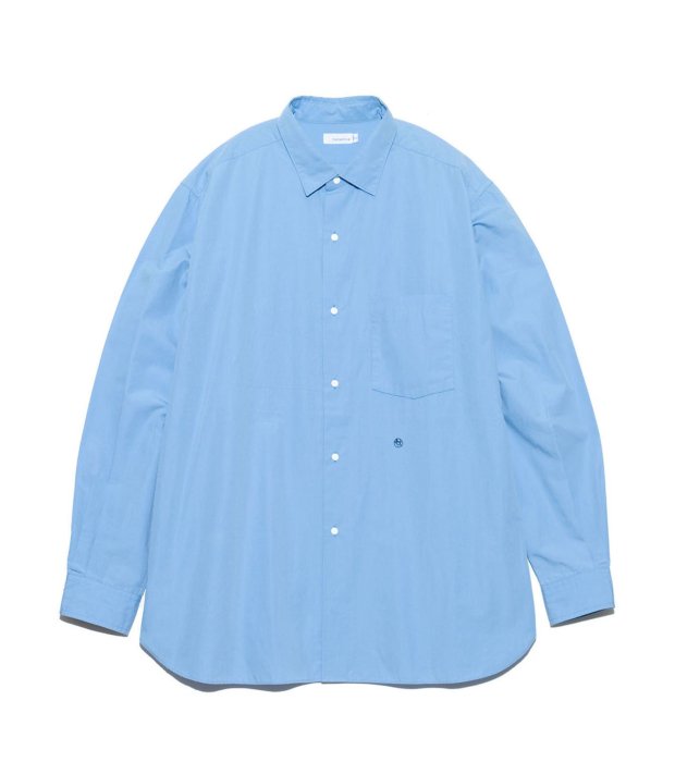 nanamica (ナナミカ) Regular Collar Wind Shirt SX(Sax) [SUGS400]