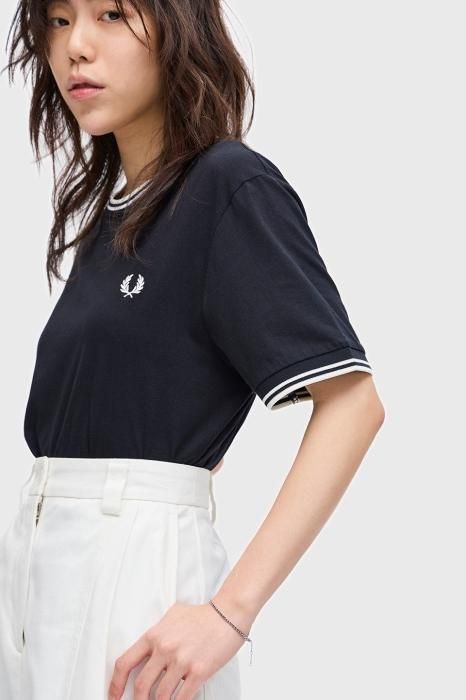 FRED PERRY (フレッドペリー) Twin Tipped T-Shirt BLACK(102