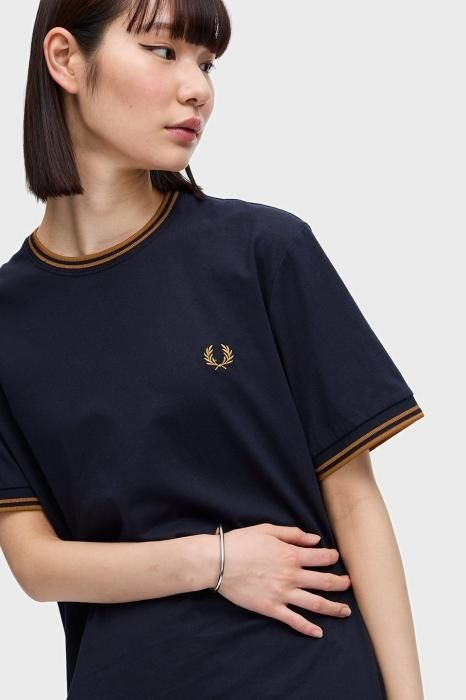 FRED PERRY (フレッドペリー) Twin Tipped T-Shirt NAVY/DARK