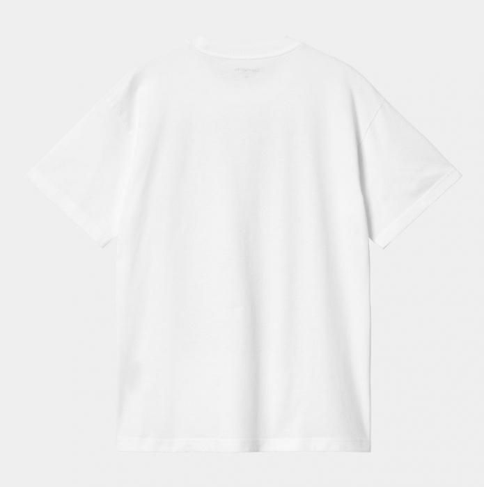★国内在庫/即発可*Carhartt*BENEプリントTシャツ/WHITE★ Carhartt カーハート S/S BIB OVERALL T-SHIRT White 正規