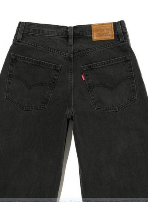 Levi's (リーバイス)XL STRAIGHT ブラック INFLUENTIAL LADY