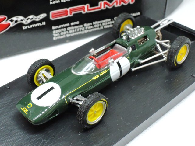 ブルム ブルム 1/43 ロータス F1 ジム・クラーク フィギア付き 1963 ベルギーGP ワールドチャンピオン BRUMM LOTUS JIM CLARK