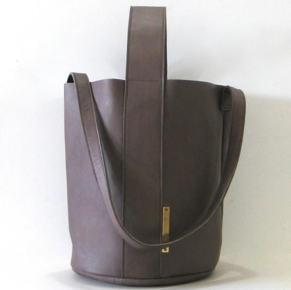 ユッキーノ　スモールボストン　ブラックベリー ユッキーノ 大人のための革のエコバッグ