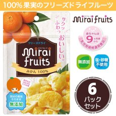 mirai fruits（ミライフルーツ）みかん 10g×6パック