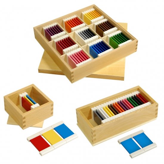 色板第１、２、３の箱セット - モンテッソーリ教具専門店 Montehippo