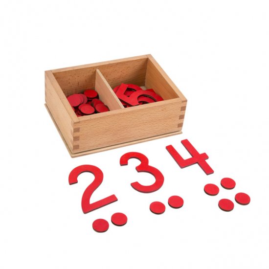 数字と玉（箱入り） - モンテッソーリ教具をお手頃価格で販売する
