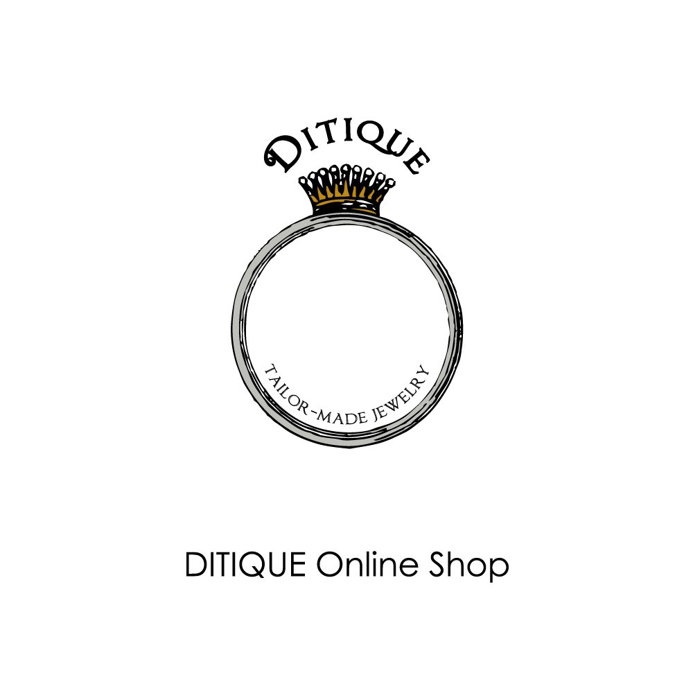 K10WGダイヤネックレス(リボン) - DITIQUE Online Shop