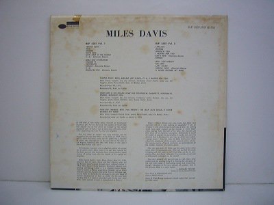 Davis Miles/ Miles Davis Volume 1/ Blue Note/ BST-81501/ stereo - 横浜 桜木町 中古 ジャズ＆ボーカルレコード専門店 ベイサイド ジャズレコード