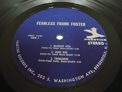 Foster Frank/ Fearless Frank Foster/ Prestige/ PRST-7461/ stereo 