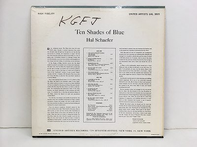 Schaefer Hal/ Ten Shades Of Blue/ United Artists/ UAL-3021/ mono