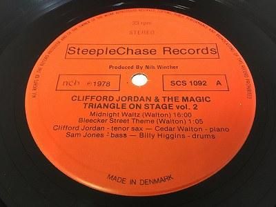 Jordan Clifford/ On Stage Vol. 2/ SteepleChase/ SCS-1092