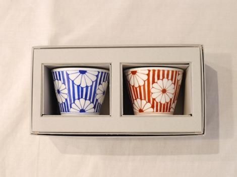 本日で削除❣️蔵出し 色絵 蕎麦猪口 木箱入り 20個