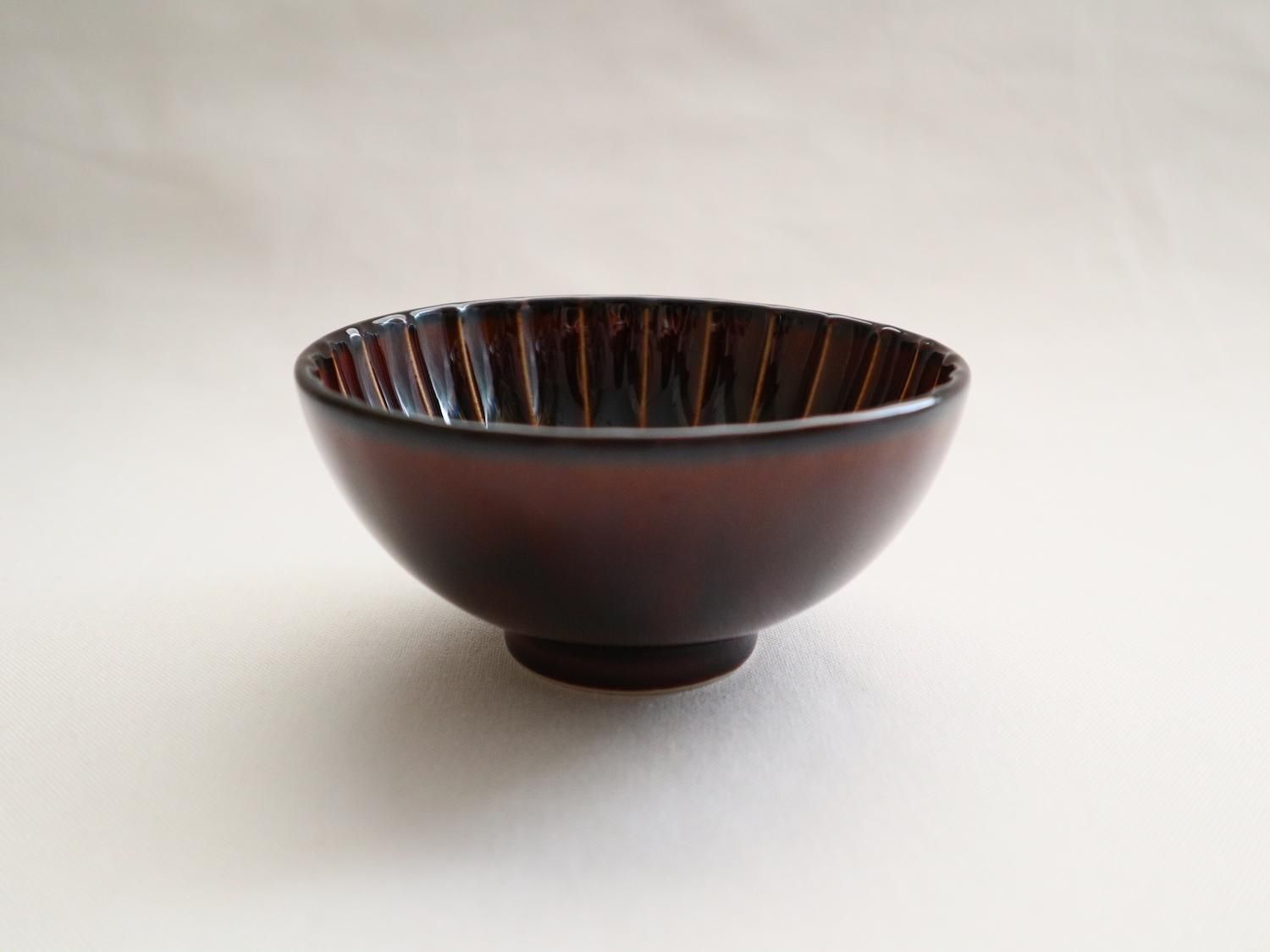 ぎやまん陶/カロリー茶碗（150kcal/茶）【専用箱入り】