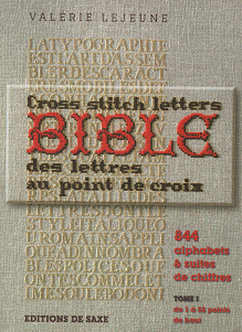 クロスステッチバイブル　フランスのアルファベット図案集 Cross stitch letters BIBLE - 旅する本屋 古書玉椿 　 国内外の手芸関連の古本と新刊の専門店