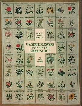 U.S. State Flowers CROSS-STITCH 古書