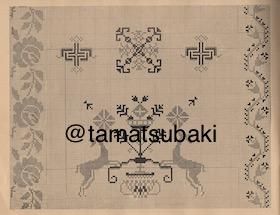 スウェーデンのヴィンテージ・マークブック Markbok med monogram