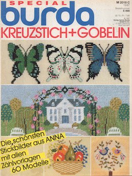 ドイツのヴィンテージ手芸誌　SPECIAL burda Kreuzstich + Gobelin E 898 - 旅する本屋 古書玉椿 　 国内外の手芸関連の古本と新刊の専門店