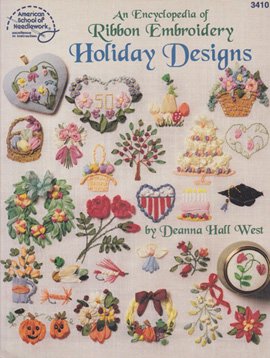 リボン刺繍のホリデーデザイン An Encyclopedia of Ribbon Embroidery Holiday Designs - 旅する本屋  古書玉椿 国内外の手芸関連の古本と新刊の専門店