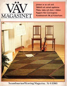 和訳付き・スウェーデンの手織り専門誌 Vav magasinet nr4 1986 - 旅