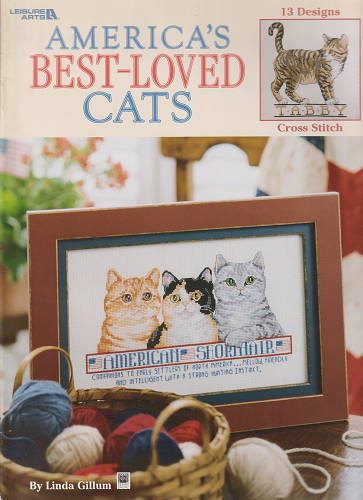 アメリカの猫のクロスステッチ図案集　America’ｓ Best-Loved CATS - 旅する本屋 古書玉椿 　国内外の手芸関連の古本と新刊の専門店