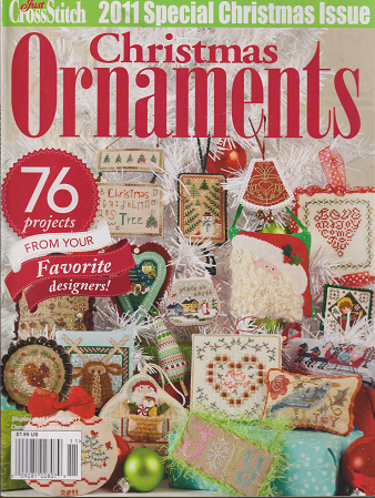 クロスステッチ専門誌　クリスマスオーナメント特集　Just Cross Stitch 2011 Special Holidy Issue  Christmas Ornaments - 旅する本屋 古書玉椿 　国内外の手芸関連の古本と新刊の専門店