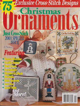 クリスマスオーナメント特集 Just Cross Stitch 2001 Special Issue