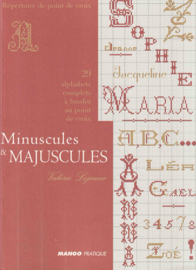 フランスのアルファベット・パターン集 Minuscules et majuscules | テキスト／フランス語 - 旅する本屋　古書玉椿 -  国内外の手芸関連の古本と新刊の専門店