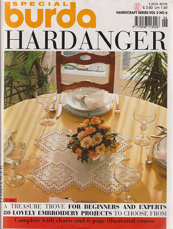 ドイツの手芸専門誌英語版 special burda ハーダンガー刺繍 HARDANGER E344 - 旅する本屋 古書玉椿 　 国内外の手芸関連の古本と新刊の専門店