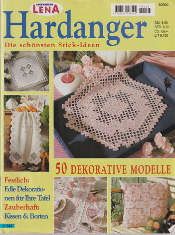 ハーダンガー刺繍専門誌 Lena Hardanger - 旅する本屋 古書玉椿 国内外の手芸関連の古本と新刊の専門店