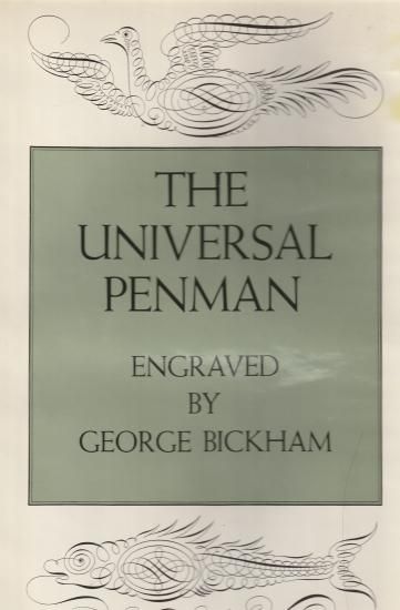 洋書 The Universal Penman The universal penman. Engrav'd by George Bickham. 1733