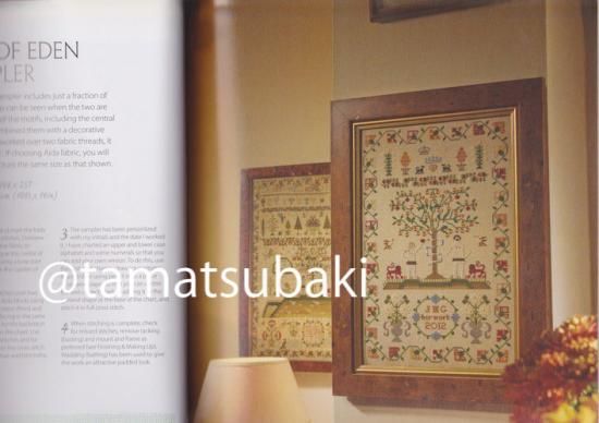 4\"サンプラーブック1、2 /パターン集 復刻版・アンティークサンプラー - CrossStitch House Baby Cinnamon